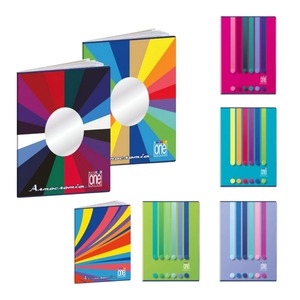 Carnet de notes couleur unie - Harmonie de couleurs, 20+1 feuilles A4, quadrillé 5mm, assorti - Product Image 1