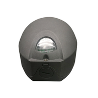 Projecteur mural LED extérieur 12 W, 1000 lumens, étanche IP65, en aluminium découpé, avec capteur de lumière d'urgence pour zones humides