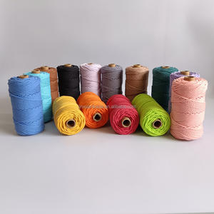 3 plis Hilo Macrame 4mm Cordon en coton Macrame de haute qualité pour Batg Knitting - Product Image 5