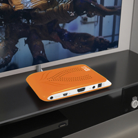 Décodeur Plastique Full HD Qualité Supérieure 1080P pour Home Cinéma, Boîtier DVB-S2 avec Tuner Numérique et Télécommande pour Réception Satellite