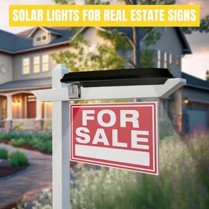 Solar Garden Sign <b>Lights</b> Outdoor 18 LED Post Board Fence Gutter <b>Light</b> Water-Resistant <b>Motion</b> <b>Sensor</b> Adjustable Rotate Mounting - Product Image 3