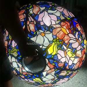 Lámpara colgante de diseño floral Magnolia para el hogar, luz de gran tamaño personalizada de estilo <span class=keywords><strong>Tiffany</strong></span> para Hotel y salón - Product Image 6