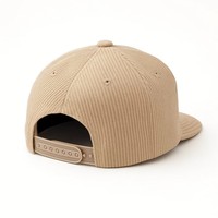 Casquette Snapback de style urbain à 7 panneaux, personnalisée, de haute qualité, en velours côtelé, réglable, broderie léopard, casquette de baseball pour hommes et femmes