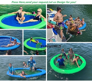 <span class=keywords><strong>Flotador</strong></span> de agua inflable <span class=keywords><strong>para</strong></span> <span class=keywords><strong>playa</strong></span>, lago, piscina, tumbona, <span class=keywords><strong>flotador</strong></span> de agua, Material de grado de punto de caída de alta resistencia, dimensión de 8 pies - Product Image 6