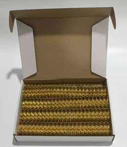 ห่วงลวดโลหะสองชั้น Ganghua, ห่วงเกลียวโลหะสีโรสโกลด์, ห่วงเกลียวโลหะสีโรสโกลด์ - Product Image 5