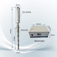 Homogénéisateur ultrasonique à traitement continu 3000 W, sonicator ultrasonique à dispersion ultrasonique 20 kHz avec sonde
