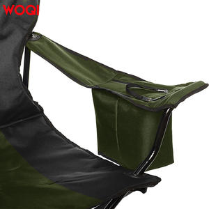Silla Plegable para Exteriores Woqi, Verde Oliva, Tela Oxford, Marco de Aluminio, Almacenamiento para Bolsa de Hielo, Uso en Jardín, Camping y Playa - Product Image 1