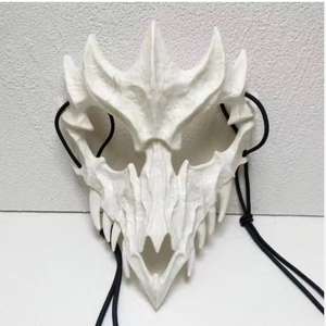 Máscara de Halloween para festas cosplay, máscara de máscaras de plástico unissex com desenho de fantasma de terror assustador e anônimo - Product Image 2