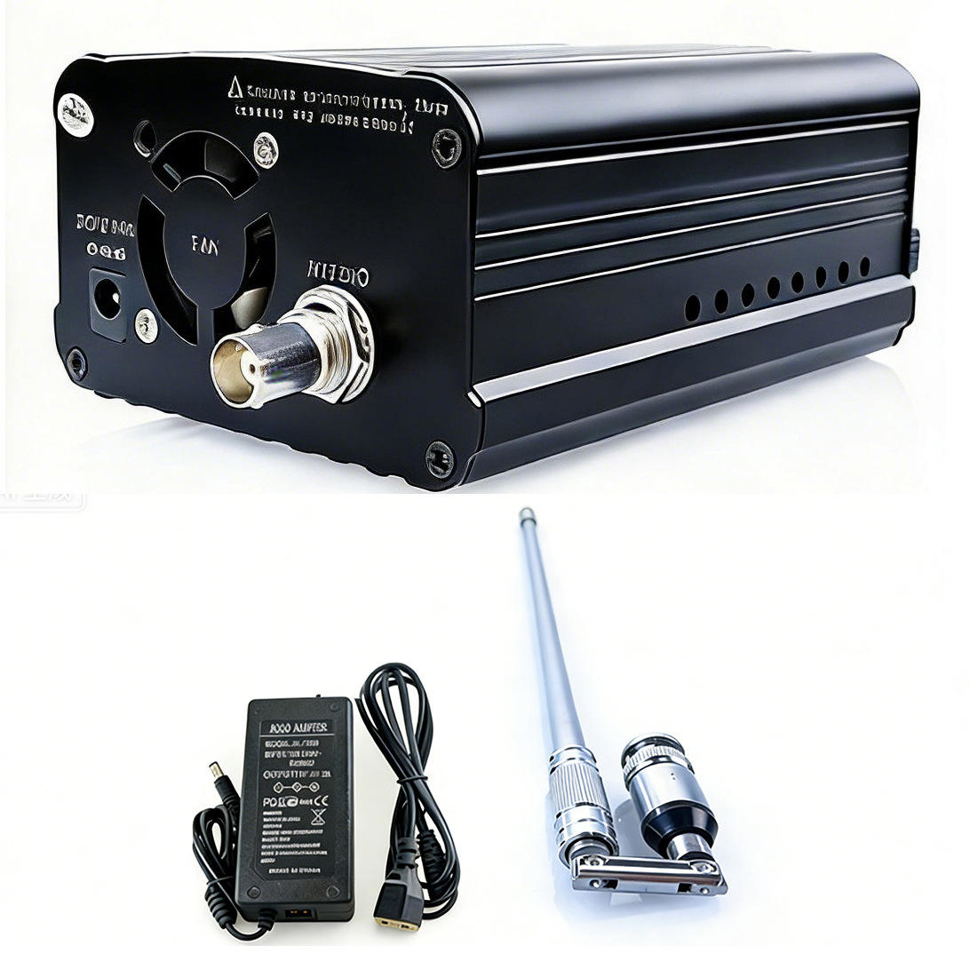 Antena telescópica Black-Host, línea de audio de alimentación, interfaz BNC-SPI.