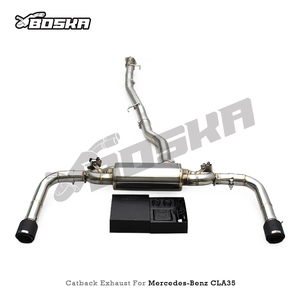 Tuyaux d'échappement Valvetronic en acier inoxydable BOSKA pour Mercedes-Benz CLA35 AMG W118 2.0T 2020-2025 Système d'échappement sport - Product Image 4