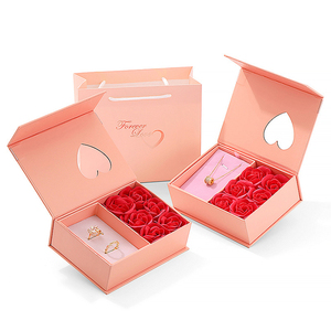 Wholesale Valentines Day <b>Gift</b> Small Eternal Rose Magnetic Closure Jewelry <b>Box</b> Rigid Paper <b>Box</b> - Product Image 2