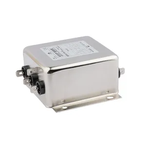 380/440VAC Conexión por tornillo Filtro de potencia trifásico con filtro EMC de paso bajo Equipo de audio y video
