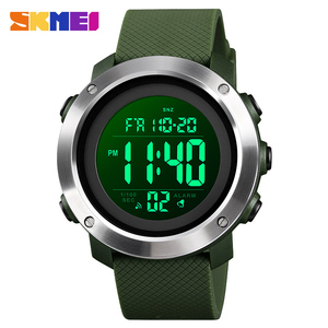 DSM11 SKMEI 1426 นาฬิกาดิจิตอลสีดำ หน้าปัด LED ทรงกลม สายยาง กันน้ำ - Product Image 2