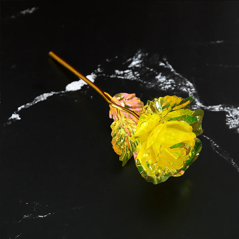 ดอกไม้ฟอยล์ทอง 7 สี แบบเดี่ยว + สีเหลือง