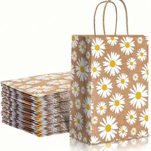 Eco-Friendly <b>Brown</b> Kraft <b>Paper</b> Shopping <b>Bag</b> with Colorful Gift Craft <b>Paper</b> <b>Bags</b> for Takeout and Parties - Product Image 3