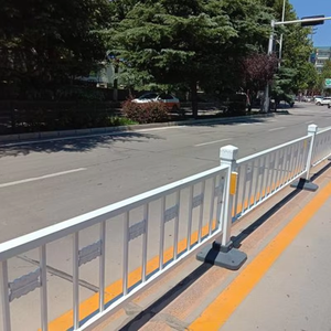 Barandilla de Seguridad Vial Urbana Moderna, Barrera de Control de Multitudes de Acero Galvanizado, Barrera de Tráfico, Barandilla de Protección Contra Choques, Balaustradas, Pasamanos - Product Image 6