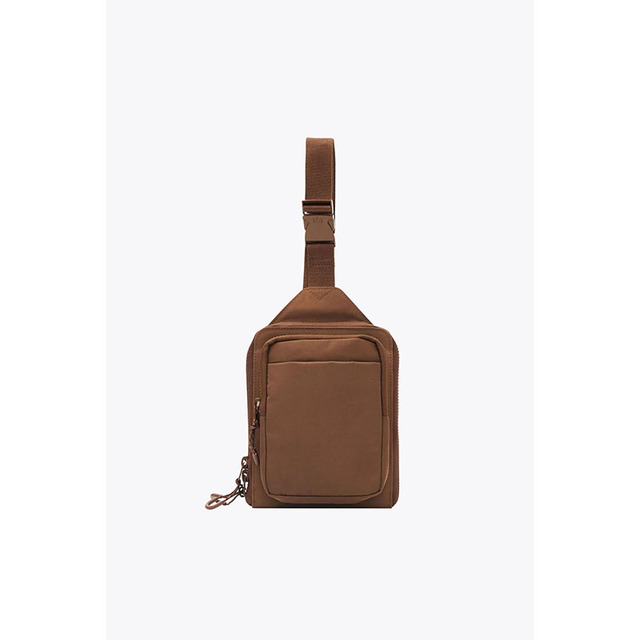Men's Women's Eco-Friendly Sport Crossbody Sling Bag Fashionable Nylon Chest Fanny Pack Zipper Water Resistant Phone Holder