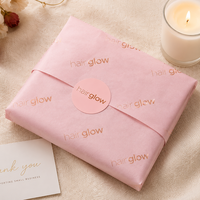 Papier de Soie d'Emballage Cadeau de Luxe Personnalisé, Dorure Or, Logo Imprimé, Or Rose, pour Noël