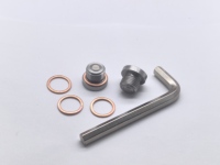 M16x1.5 Magnetisches Differential-Ölablass- und Befüllschrauben-Set, Anti-Tropf-Magnet, mit Kupfer-Unterlegscheiben und Sechskantschlüssel