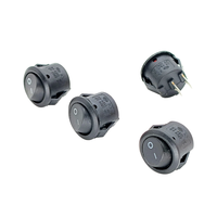 Interruttore a bilanciere elettronico KCD11 a 2 pin e 2 posizioni, a forma di piccola barca in plastica, con foro da 15 mm, 250 V CA, 3 A, 1NO, per elettrodomestici