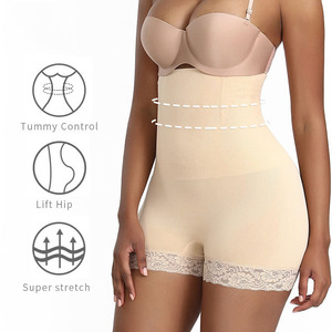 Canotta personalizzata taglie forti da donna ad alta compressione con Shapewear aperto sul cavallo - Product Image 3