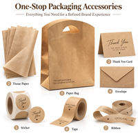 Sacs cadeaux en papier kraft personnalisés avec logo, poignée découpée, sacs cadeaux en papier pour boutiques de vêtements, boulangeries et marques de plats à emporter