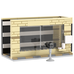 MOC City, Estación de Policía, Área de Detención, Mini Escenas, Modelo de Bloques de Construcción de Plástico para Niños, Juguetes MOC4137 - Product Image 4