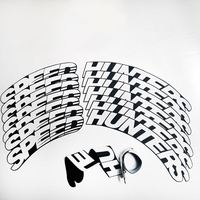 Autocollant en caoutchouc pour pneu de voiture, personnalisé/en gros, avec lettres