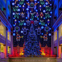 220-240V Blaues Gummi-Kabel Outdoor IP65 Wasserdichte LED Weihnachts-Lichterkette 100 LEDs für Baumkette im String-Stil IP65 Zertifiziert