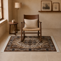 Wholesale Brown Dense Floral Carpet 80x120cm Modal Persian Rug for Sofa Home Decoration Suppliers