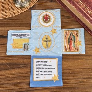 Cruz de Bolsillo Bordada en Tela, Regalo Religioso, Cruz Plateada, Ecológica, para Decoración del Hogar en Halloween, Venta al Por Mayor - Product Image 1