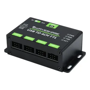 Industrial USB to 4CH TTL UART Converter Serial Adapter with Multi Protection Circuits Compatible with Multiple Systems