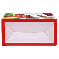 Boîte d'emballage personnalisée pour fruits frais, boîte en carton ondulé pour légumes avec pelliculage mat pour myrtilles et raisins