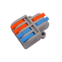 Connecteur de fil DF-42, 2 lignes d'entrée, 4 lignes de sortie, séparateur de fil à levier, borne de connexion rapide, mini SPL-42