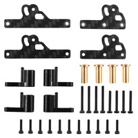 Support d'amortisseur réglable en fibre de carbone pour voiture modèle RC Crawler 1/24, pièces de rechange et accessoires de mise à niveau