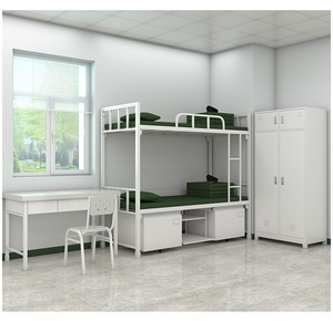 Foshan <span class=keywords><strong>lit</strong></span> superposé en métal Twin Over Twin <span class=keywords><strong>pas</strong></span> <span class=keywords><strong>cher</strong></span> <span class=keywords><strong>avec</strong></span> échelle escaliers cadre en acier stockage <span class=keywords><strong>matelas</strong></span> en fer pour <span class=keywords><strong>adulte</strong></span> dortoir maison école - Product Image 4