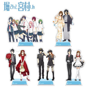 7 styles de figurines <span class=keywords><strong>Horimiya</strong></span>, figurines d'anime en acrylique, support de plaque debout, modèle de bureau, cadeau, ornement - Product Image 2