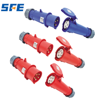Prise multiple SFE CE à encastrer inclinée, étanche IP67, 5 broches, pour extérieur, usage industriel