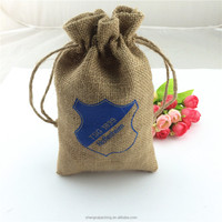 Pochettes à cordon en toile de jute naturelle pour nourriture Sacs en toile de jute vintage personnalisés Sacs en grains de café