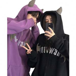 Sudadera con capucha unisex de diseñador con cremallera, personalizada para hombre, de algodón 100% pesado, bordada, lavada, oversize, digital - Product Image 2