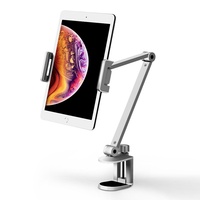 Support de téléphone et tablette pliable multi-usage pour TikTok Live Streaming avec pince pour tablette