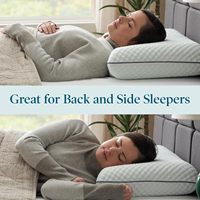 Vente en gros OEM Oreiller moderne en mousse à mémoire de forme pour le cou Soulagement de la douleur cervicale Style solide 200TC Accessoire de couchage