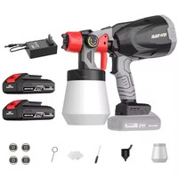 Pistolet de peinture électrique portable sans fil NANWEI pour la peinture automobile, pulvérisateur de peinture, peinture, batteries lithium-ion 18v