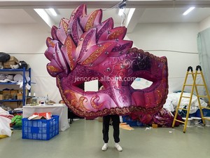 Jenor Factory <strong>Custom</strong> <strong>Inflatable</strong> Mask <strong>Inflatable</strong> LED <strong>Balloon</strong> for Masquerade Decoration - Product Image 2