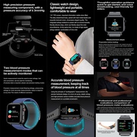 Reloj inteligente TK63, bomba de aire, tipo de bolsa de aire, presión arterial, ECG, deporte de salud, reloj inteligente para hombres y mujeres, monitoreo de salud