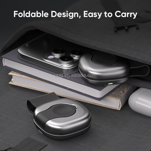 Компактная Мини Беспроводная зарядка | 3 в 1 Складная Подушка для мобильных телефонов и наушников и смарт-часов - Product Image 3