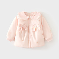 Chaqueta Abrigada de Algodón para Niñas, Diseño de Moda, Invierno y Otoño, Chaqueta Acolchada de Algodón Grueso para Niños