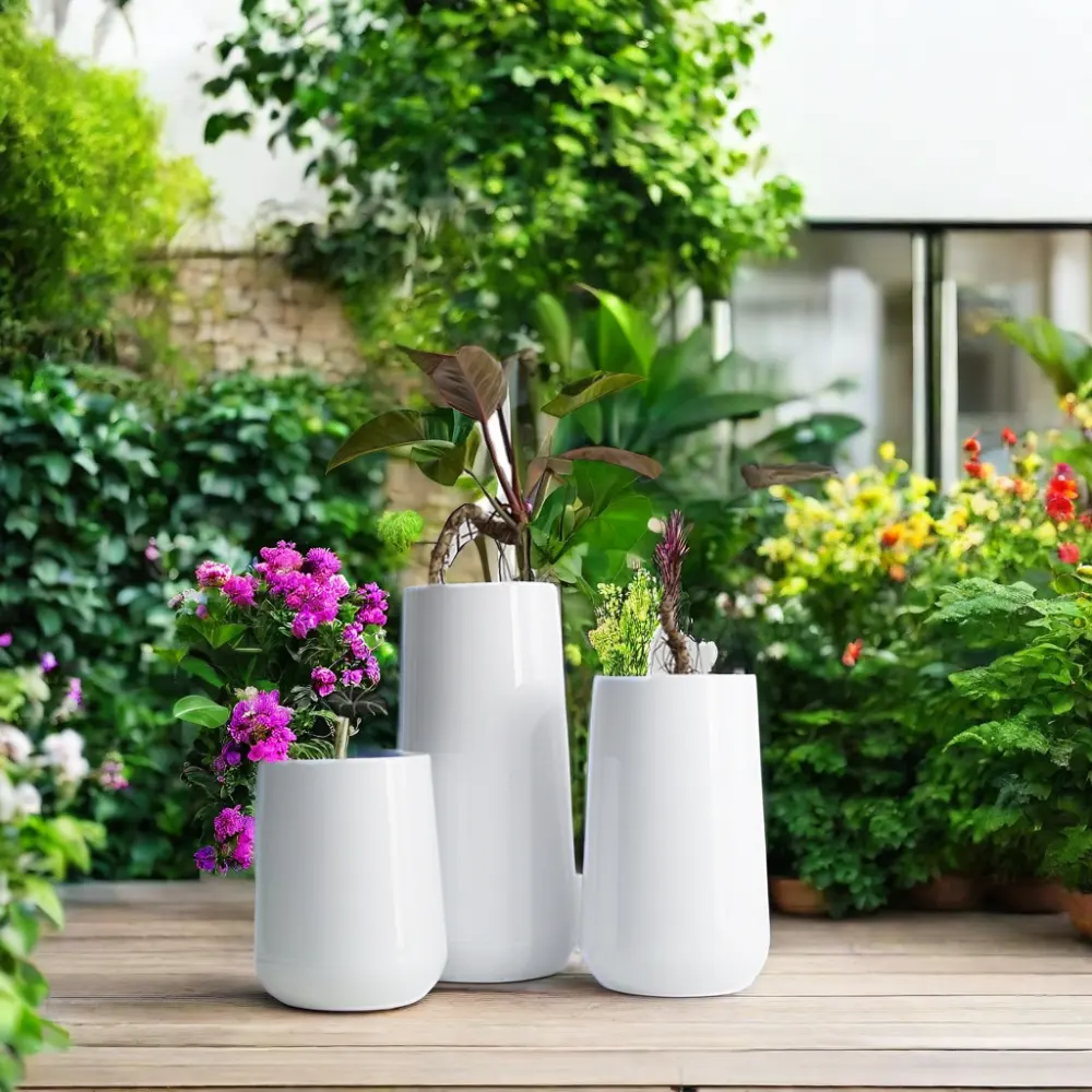 Wholesale Plastic Flowerpot Medium Size Indoor Planter For Home Decor Garden Plastic Flower Pot Plant Pots Cheap Flower Pot