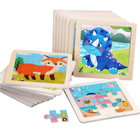 40 sortes de puzzles Montessori 9pcs en bois 3D DIY puzzle game educational toys for kids