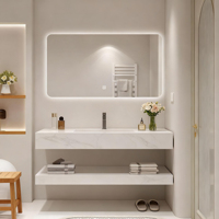 Nouvelle table de toilette murale intelligente moderne haut de gamme à prix réduit 2025 pour salle de bain, hôtel, appartement, villa, garantie 5 ans
